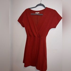 Madewell Burnt Orange Midi Dress